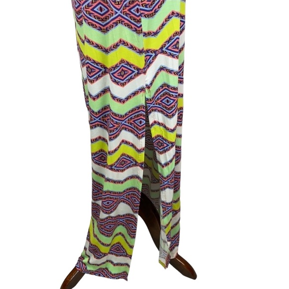 Charlie Jade Multi Colored Diamond Print Maxi Dress - Picture 5 of 7